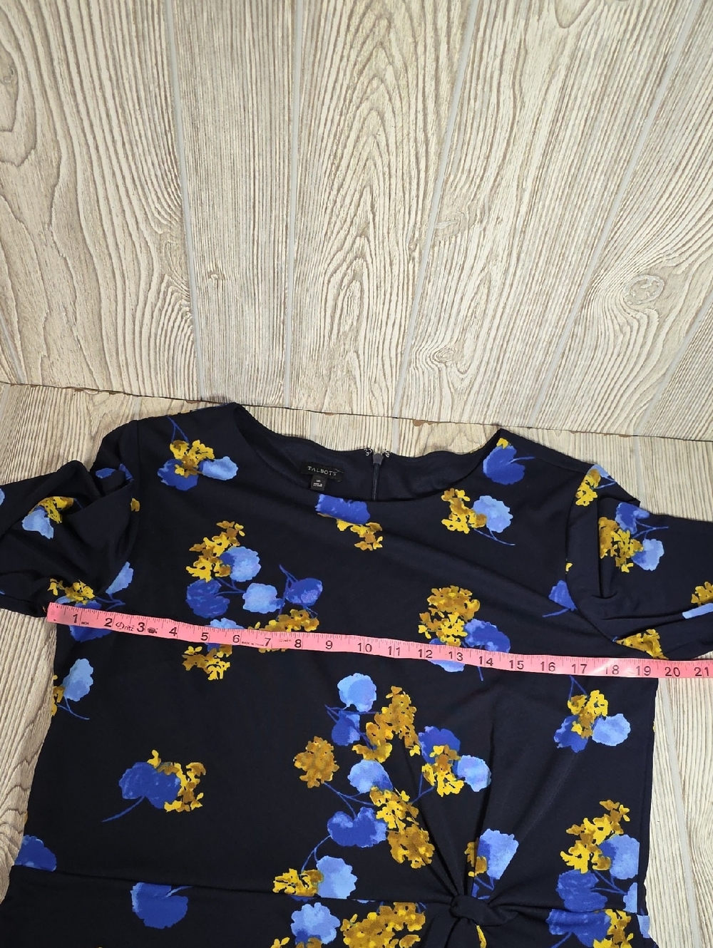 Talbots Jersey Twist Floral Midi Dress Womens Plus Size 16 NWT - Picture 9 of 13